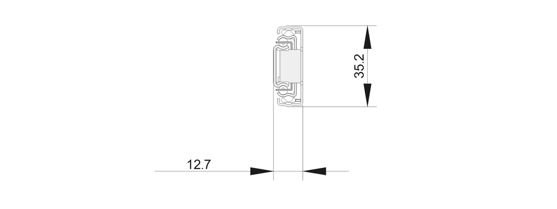 3503S三節緩沖鋼珠滑軌